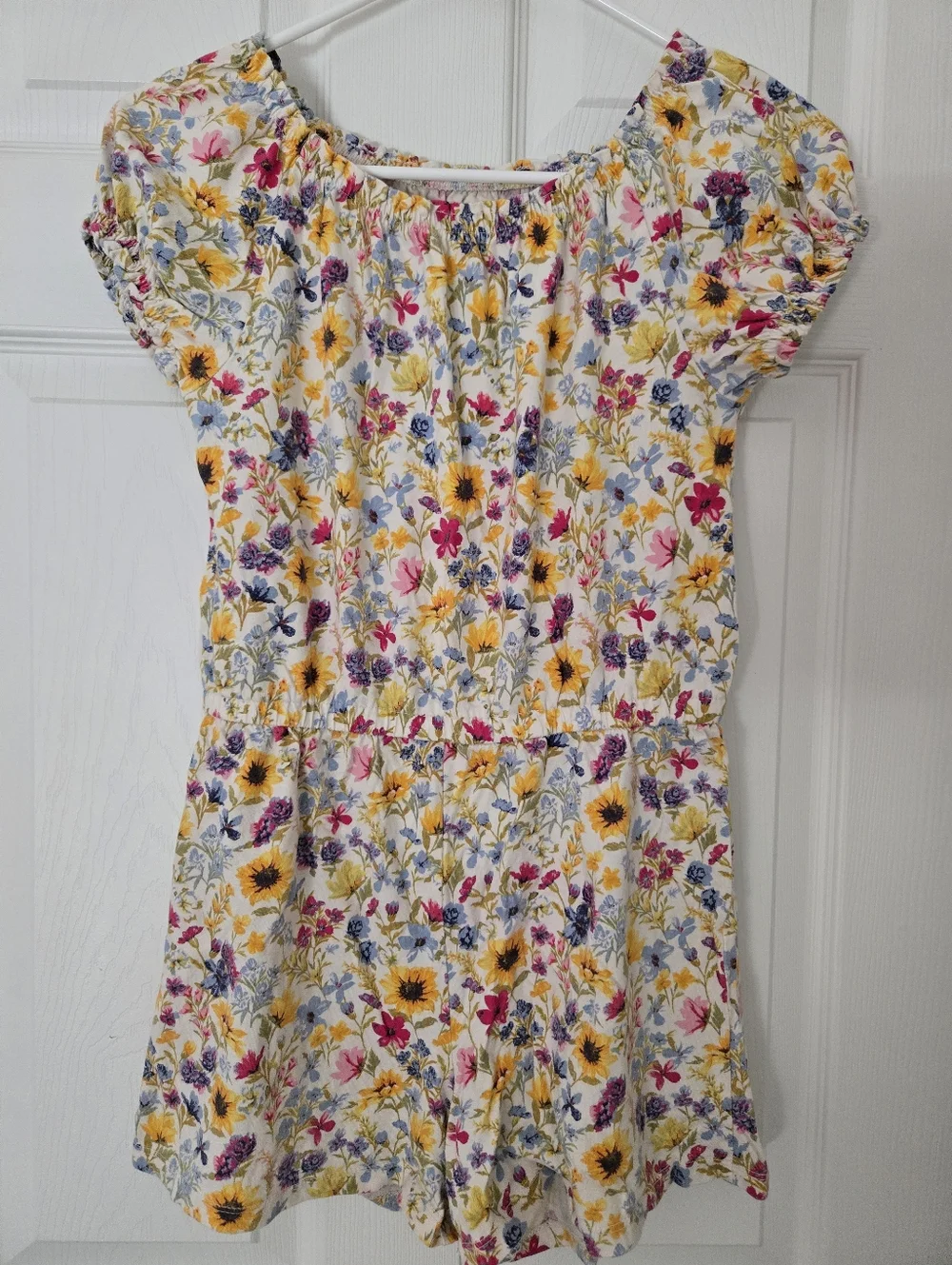 Old Navy Bright Spring Sunmer Floral Romper XL 14-16